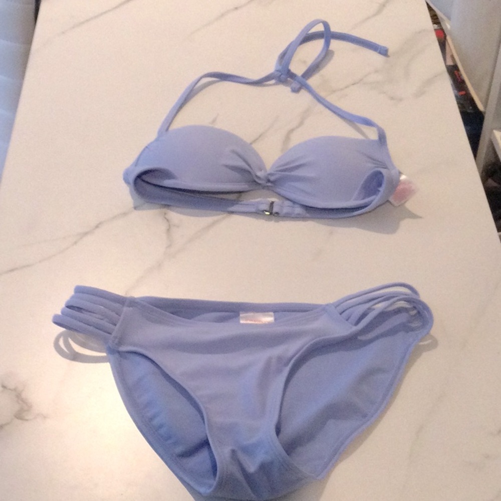 Target Xhilaration blue bikini set, top XS and bottom S.